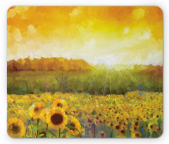 Golden Sunflower Field Mouse Pad