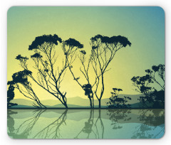 Tree Silhouettes Scenic Mouse Pad