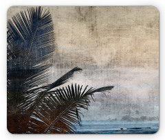 Grunge Palm Trees Art Mouse Pad