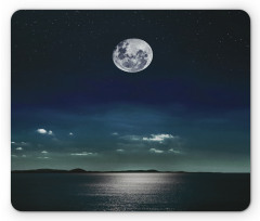 Full Moon in the Sea Mouse Pad