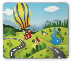 Cartoon Style Sky Mouse Pad