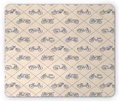 Geometric Motorcycles Mouse Pad