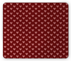 Hatched Hearts Love Mouse Pad