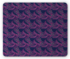 Abstract Rainforest Plants Mouse Pad