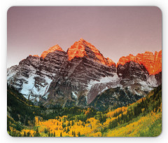 America Mountain Peaks Mouse Pad