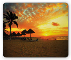 Romantic Sunset Scenery Mouse Pad