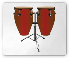 Pair of Cultural Conga Drums Mouse Pad