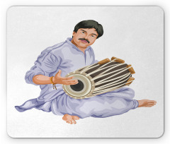 Man in Ethnic Orient Clothes Mouse Pad