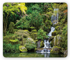 Trees Foliage Rock Garden Mouse Pad