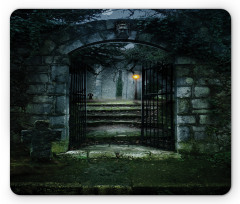 Dark Haunted Castle Mouse Pad