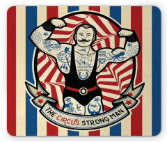 Vintage Circus Star Mouse Pad