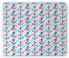 Abstract Ocean Anchor Rope Mouse Pad