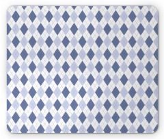 Diagonal Rhombus Borders Mouse Pad