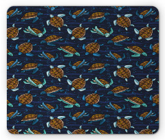 Cartoon Ocean Life Mouse Pad