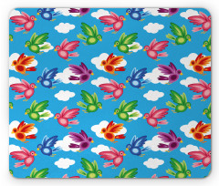 Flying Birds Clouds Spirit Mouse Pad