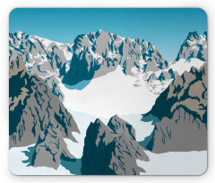 Winter Snow Covered Theme Mouse Pad