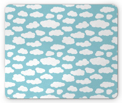 Bicolored Clouds Graphic Mouse Pad