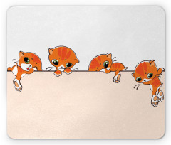 Banner with Little Kitties Mouse Pad