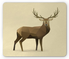 Geometric Deer Elk Graphic Mouse Pad