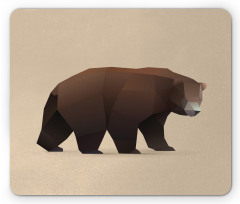 Modern Geometric Bear Art Mouse Pad