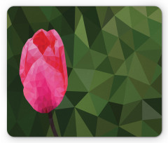 Geometric Tulip on Mosaic Mouse Pad