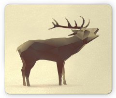 Geometric Elk Animal Art Mouse Pad