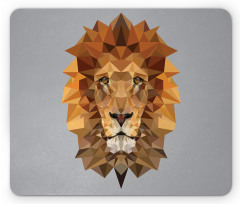 Lion in Geometric Details Mouse Pad