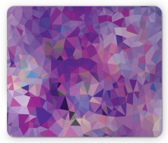 Violet Toned Triangles Mouse Pad