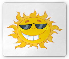 Cheerful Sun Smiling Mouse Pad