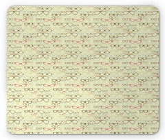 Eye Accessories Pattern Mouse Pad