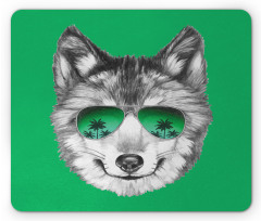 Exotic Wolf Portrait Mouse Pad