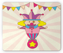 Clown Standing on a Ball Mouse Pad