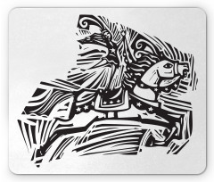 Performer Riding a Horse Mouse Pad