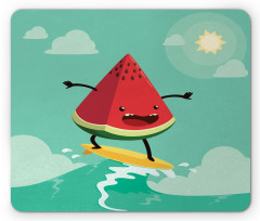 Watermelon on the Waves Mouse Pad