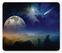 Clouds Full Moon Mouse Pad