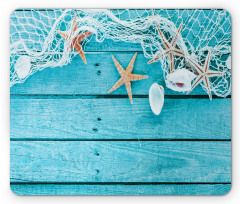 Nautical Shells and Net Mouse Pad