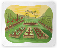 Garden of Fruits Vegetables Mouse Pad