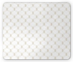 Dots and Floral Elements Mouse Pad