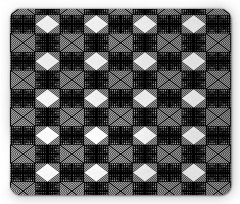 Symmetric Squares Lattice Mouse Pad