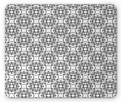 Hand Drawn Star Lattices Mouse Pad