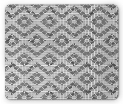 Zigzag and Squares Art Mouse Pad