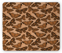 Butterflies Grunge Art Mouse Pad