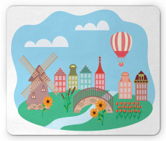 Windmill Rural Region Mouse Pad