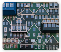 Dutch Influence Buildings Mouse Pad