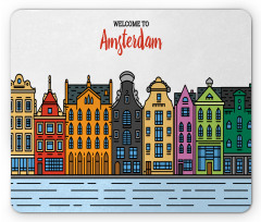 Colorful Graphic Street Mouse Pad