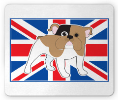 British Flag Illustration Mouse Pad