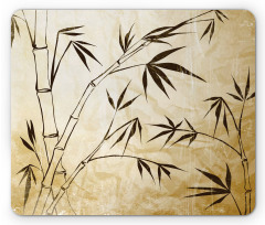 Gradient Bamboo Leaves Mouse Pad