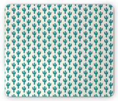 Doodle Cacti Flower Mouse Pad