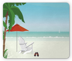 Graphic Beach Chill Mouse Pad