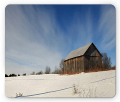 Abandoned Barn Winter Mouse Pad